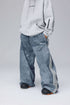 Unisex Denim style Baggy Grey Snow Pants