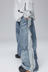 Unisex Denim style Baggy Grey Snow Pants