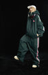 Unisex Snow Jacket & Pants Set With Pink Stripe