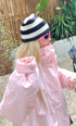 Pink Checkered Snow Jacket and Pants Set