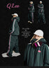 Unisex Snow Jacket & Pants Set With Pink Stripe