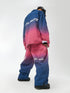 Unisex Denim Style Gradient Color Snow Jacket & Pants